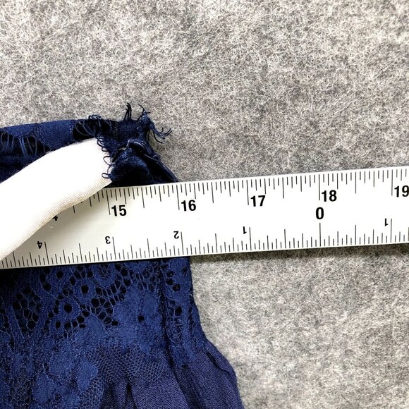 NWT L'atiste Sleepless Night Dress Womens S Blue Lace Cami Mini Slip Dress - Picture 6 of 11